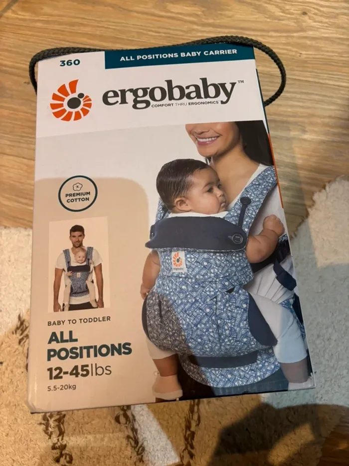 Porte-bébé ergobaby 360 Batik Indigo - photo numéro 11