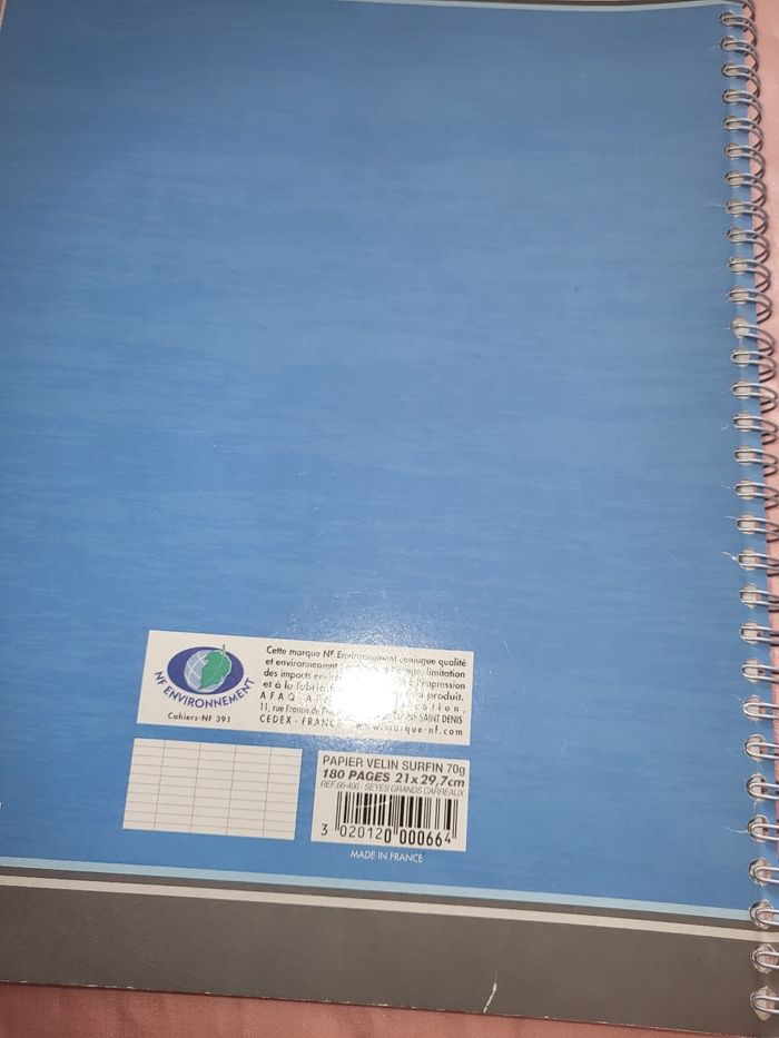 Grand cahier grand carreaux CONQUERANT 180 PAGES - photo numéro 5