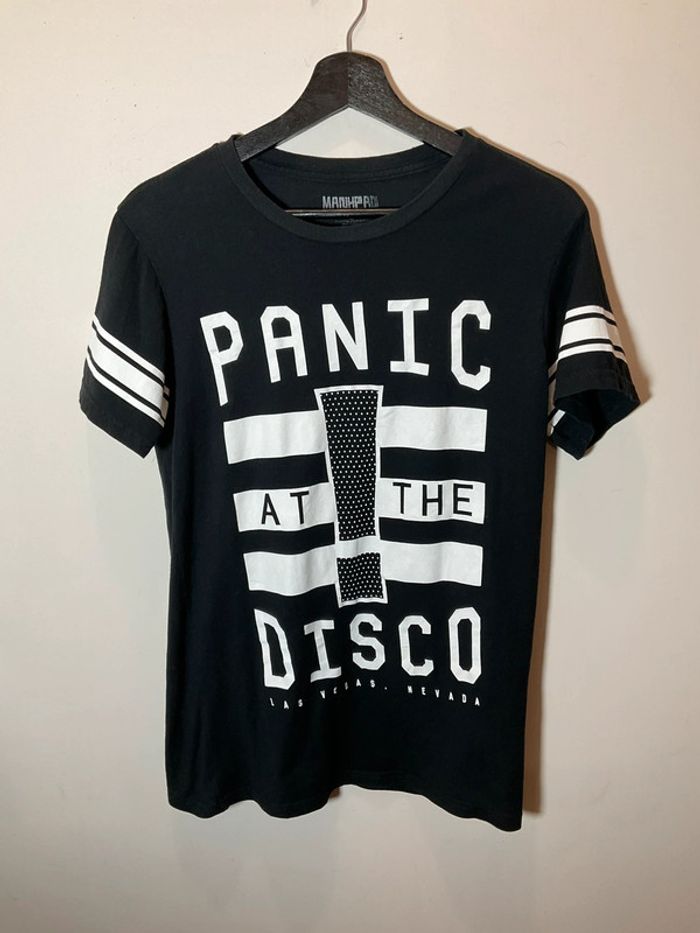 T-shirt noir Manhead Panic at the Disco ! Las Vegas Nevada taille XS 413