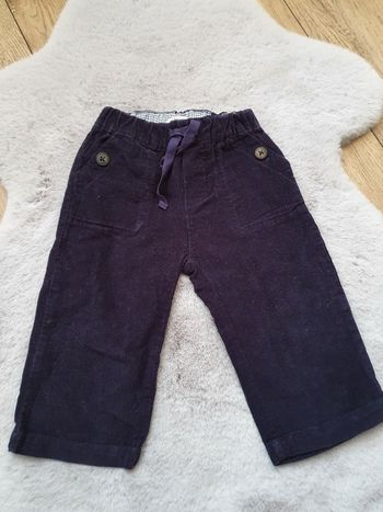 Pantalon en velours bleu marine Jacadi 12 mois