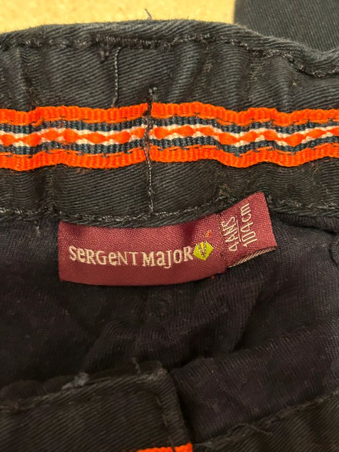 Pantalon coton bleu marine garçon Sergent Major taille 4 ans - photo numéro 5