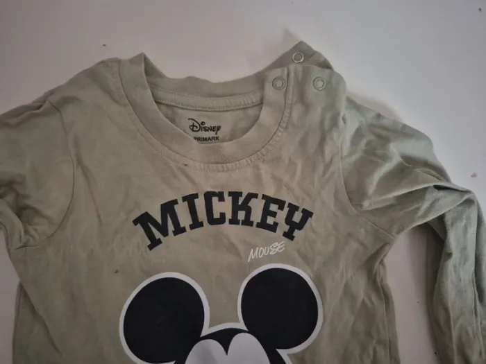 T-shirt à manches longues mickey 6 mois - photo numéro 3