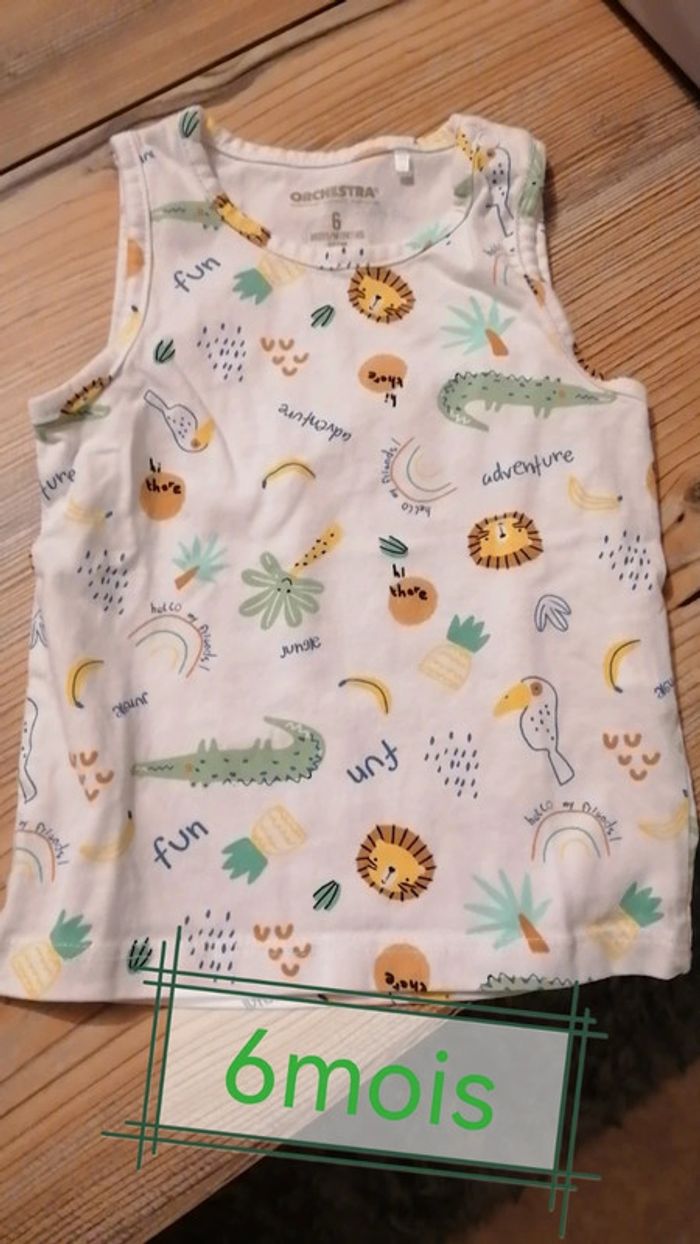 Tee shirt sans manches