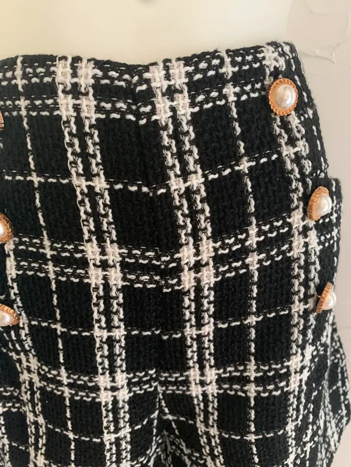 Short Unika Paris tweed taille M 100%polyester - photo numéro 6