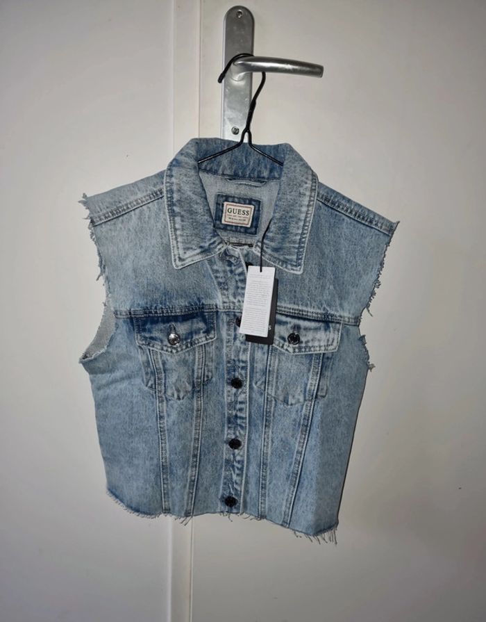 Veste jean sans manche - photo numéro 3