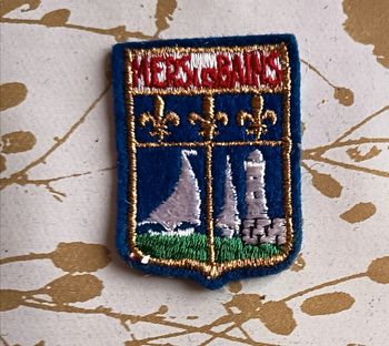 Écusson / blason à coudre ville de Mers Les Bains