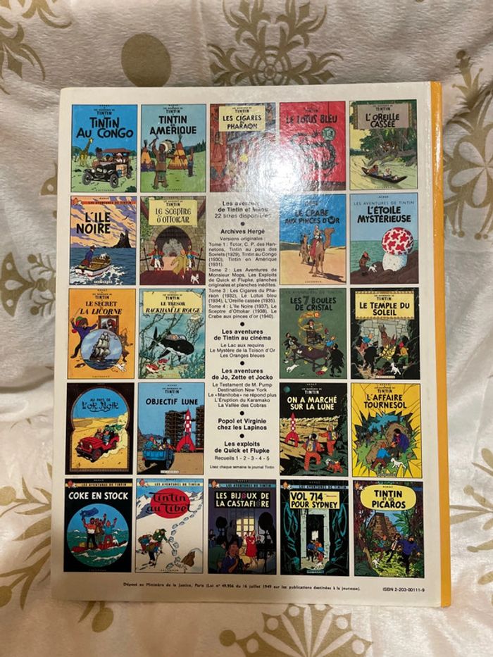 BD les aventures de Tintin Le trésor de Rackham le Rouge - photo numéro 3