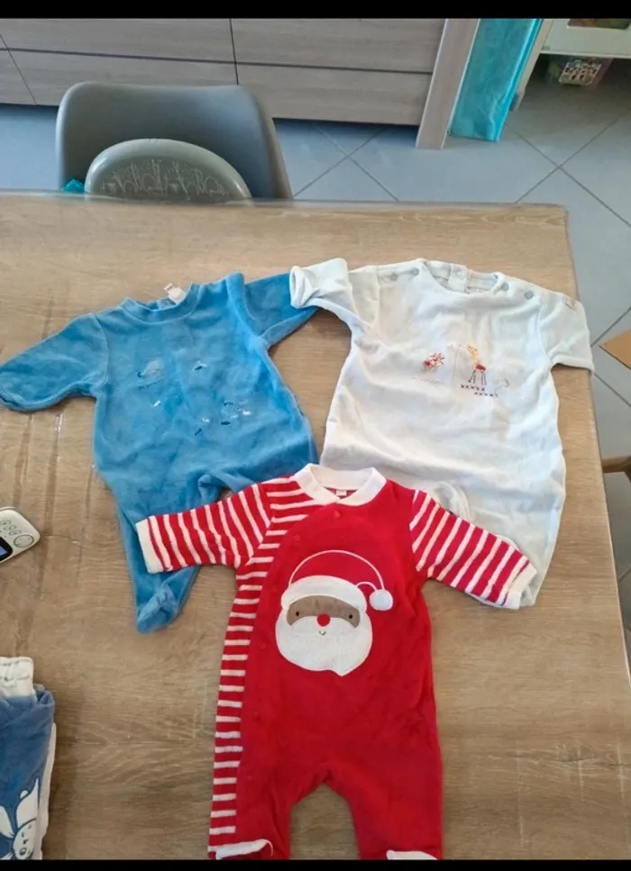 Lot 3 pyjamas hivers garçon 1 mois
