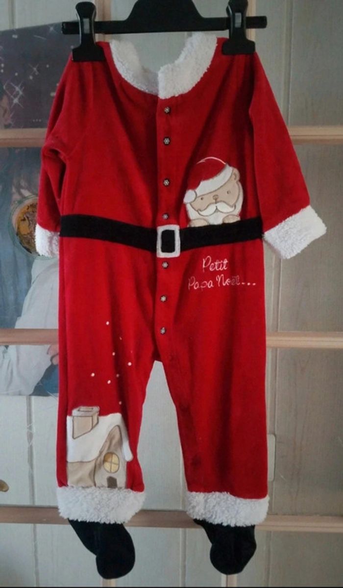 Pyjama Noël bébé velours