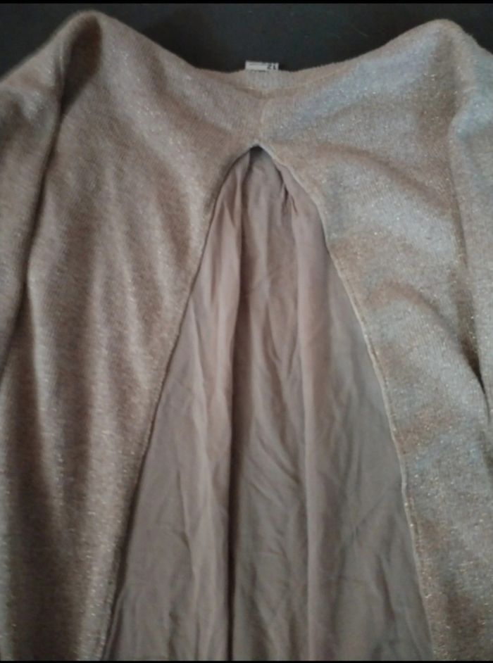 Gilet élégant dorée pailleté "Tape à l'œil" comme neuf - photo numéro 6