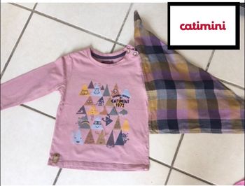 T shirt et foulard assorti catimini 3 Ans