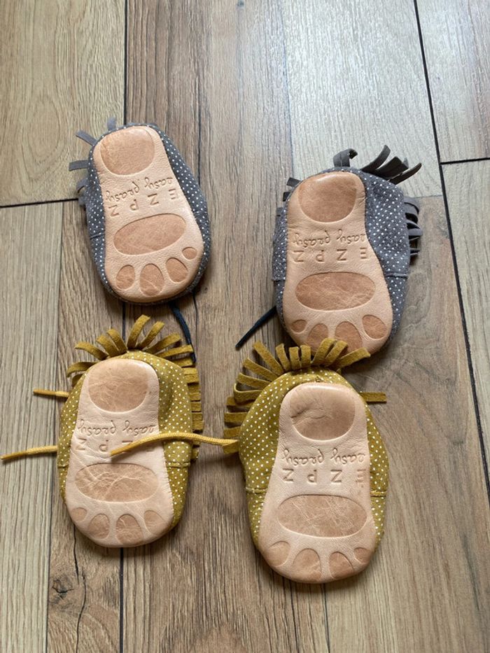 Lot chaussons cuir - photo numéro 4