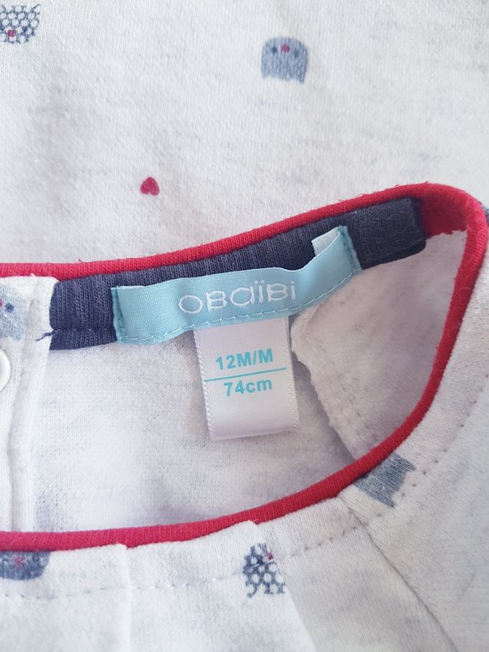 Obaïbi - Pull manches longues, col rond - Motifs : chats (12 mois) - photo numéro 4