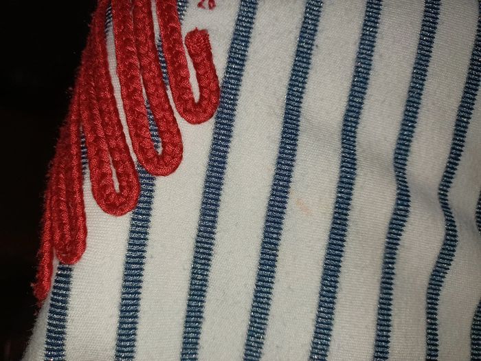 Pull blanc à rayures bleu avec lurex Orchestra 3 ans - photo numéro 7
