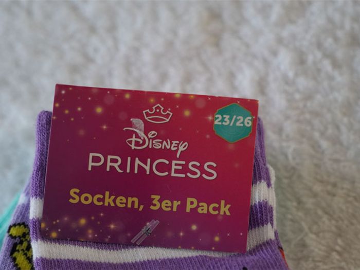 Lot de 3 paires de chaussettes Disney princess Ariel neuves pour Fille Pointure : 23/26 - photo numéro 2