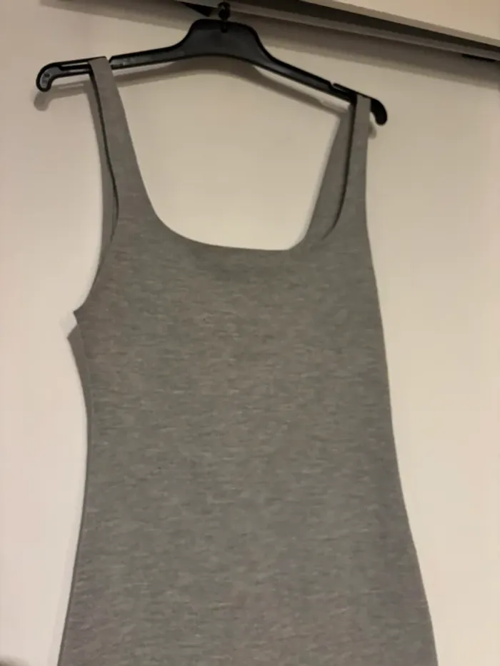Robe moulante grise Zara Trafaluc – Taille XS - photo numéro 2