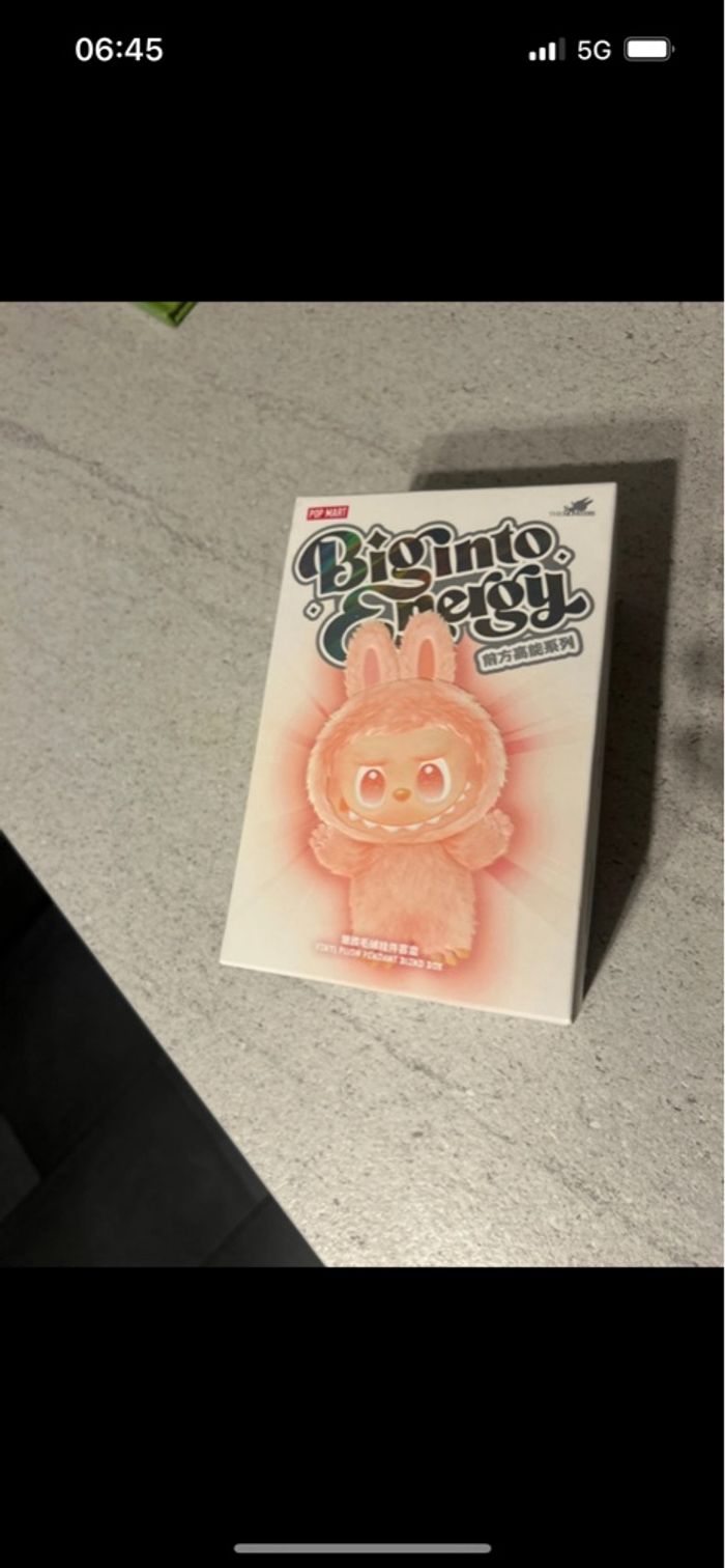 Labubu big into energy mystere