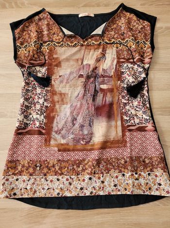 Tshirt bi-matière de la marque Camaïeu