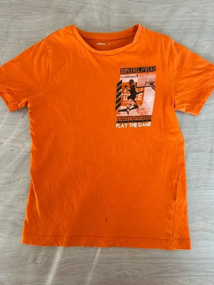 T-shirt manches courtes orange