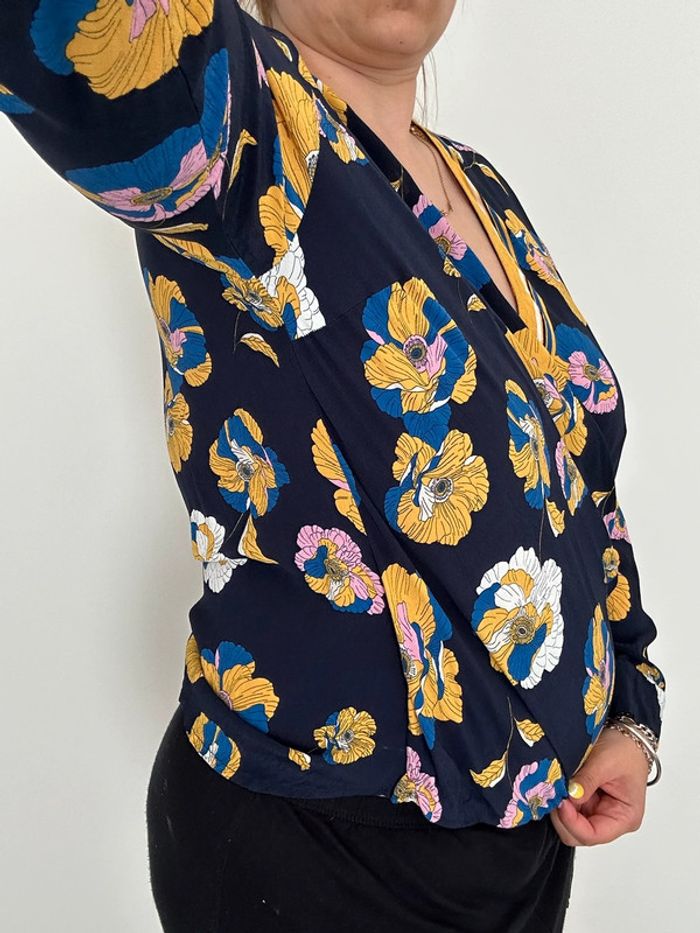 Blouse Camaïeu à fleurs T42 - photo numéro 5