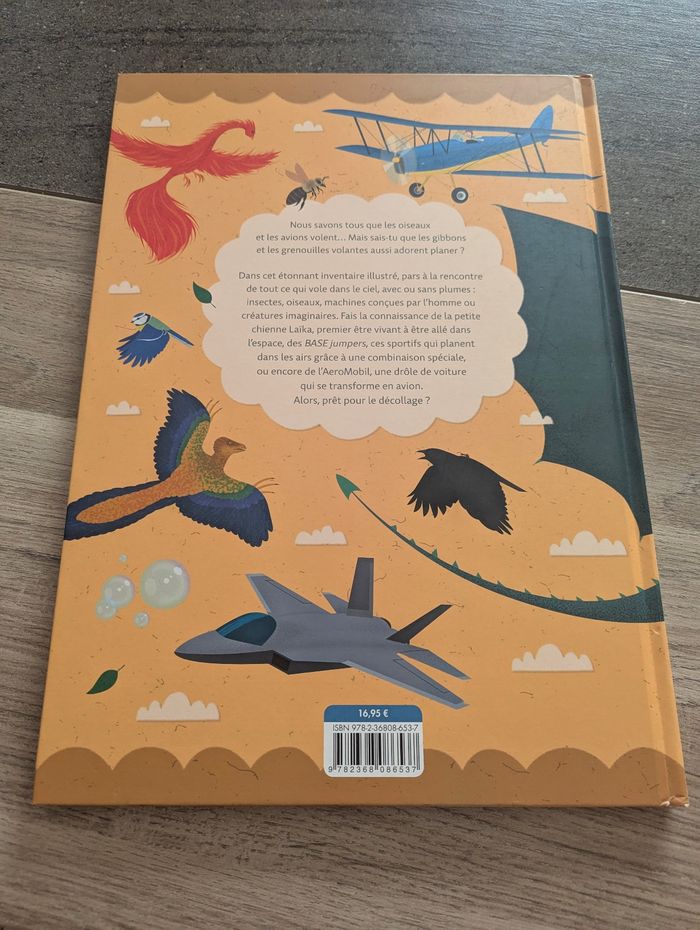 Grand livre comme un oiseau avec dragon et autres espèces volantes ou imaginaires - photo numéro 4