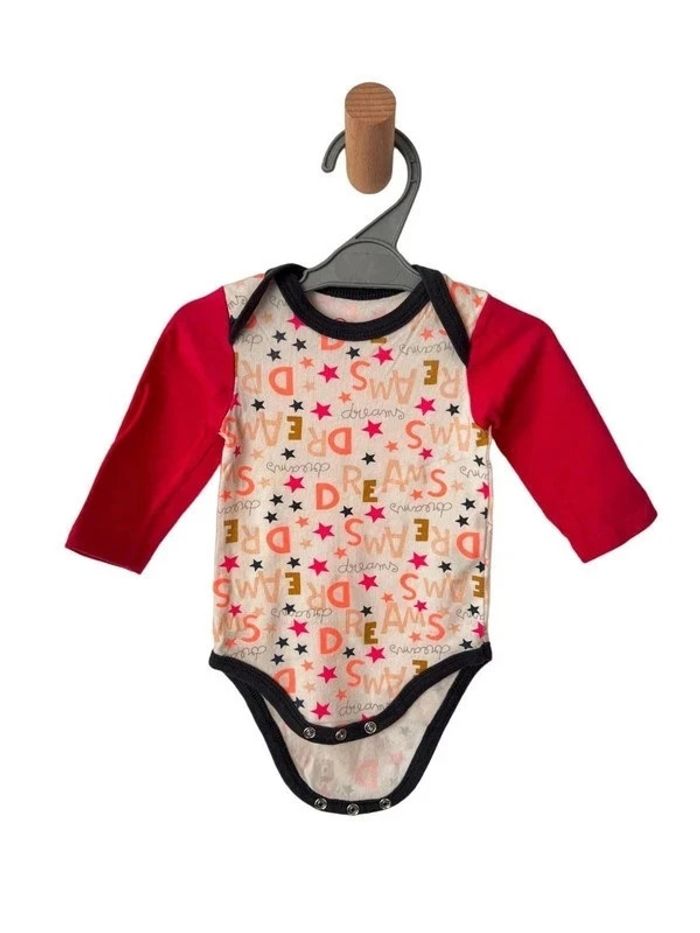 LOT de 2 bodies à manches longues à étoiles - 3 mois (60cm) - photo numéro 2