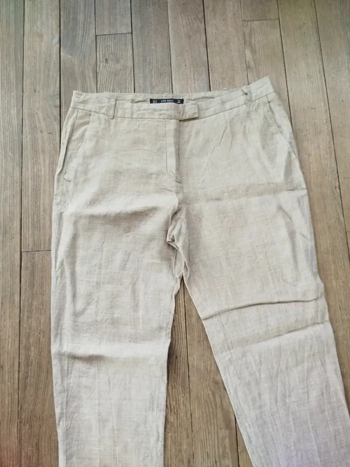 Pantalon femme lin t40 - photo numéro 2