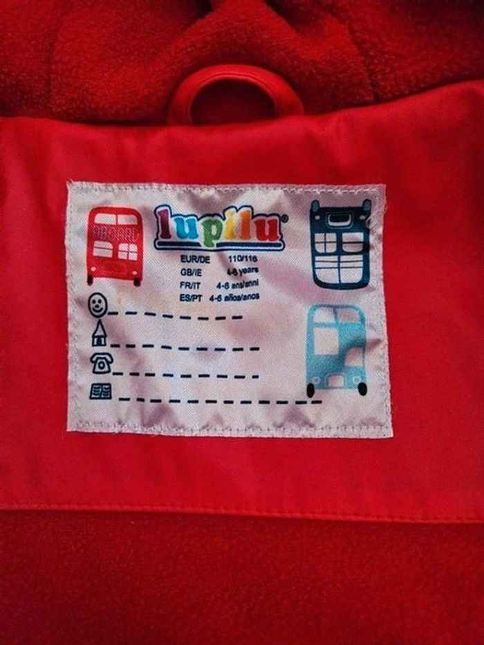 Imperméable Lupilu bleu marine et rouge Lupilu 5 ans - photo numéro 15