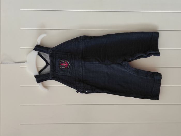 👶 Ensemble bébé garçon 6 mois – T-shirt rayé + salopette - photo numéro 4