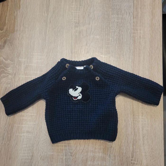 Pull epais 1 mois mickey bébé