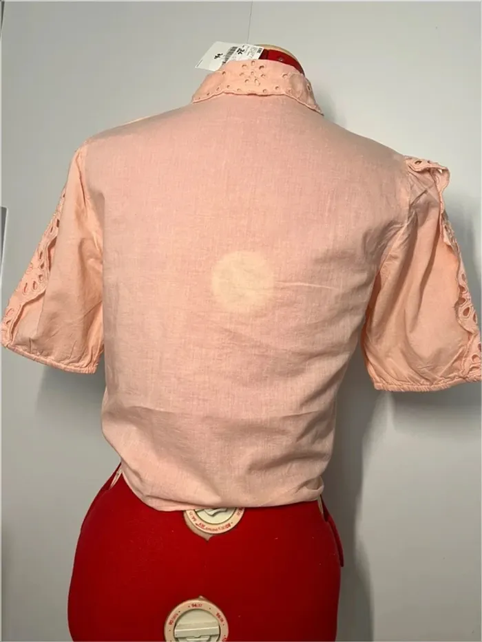 Chemisier rose saumon à dentelle Pimkie - photo numéro 5