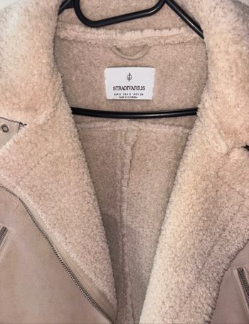 Manteau en fausse fourrure peau lainée