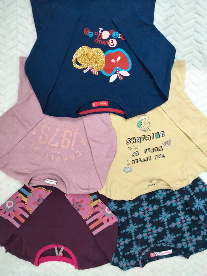 Lot de 5 T-shirts ML - photo numéro 2