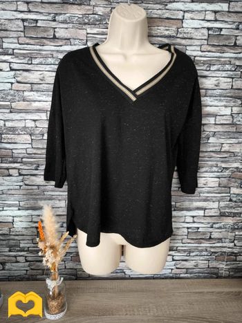 🌹 Joli top manches 3/4 Camaïeu taille M 🌹