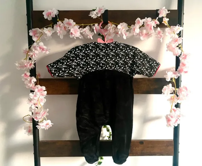 Pyjama velours hiver ouverture devant Babygro taille 3 mois comme neuf - photo numéro 3