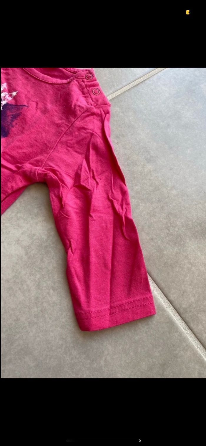 Tee shirt manches longues Chat 6 mois - photo numéro 5