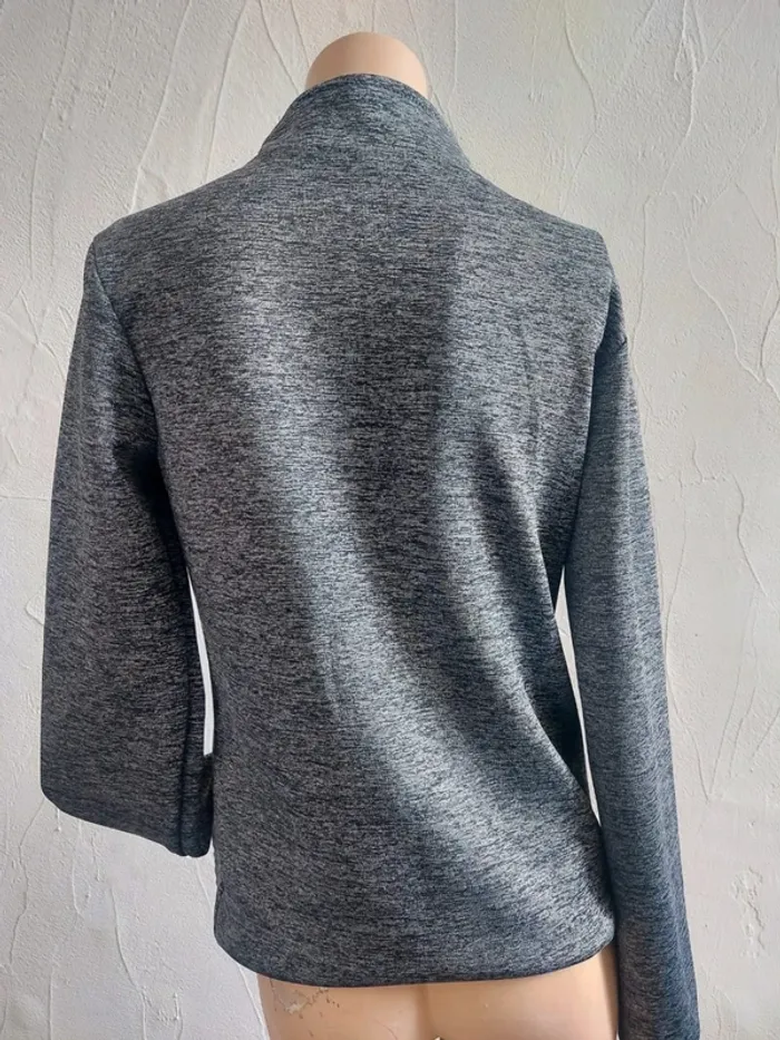 Veste Zippée Grise Taille 36 - photo numéro 5