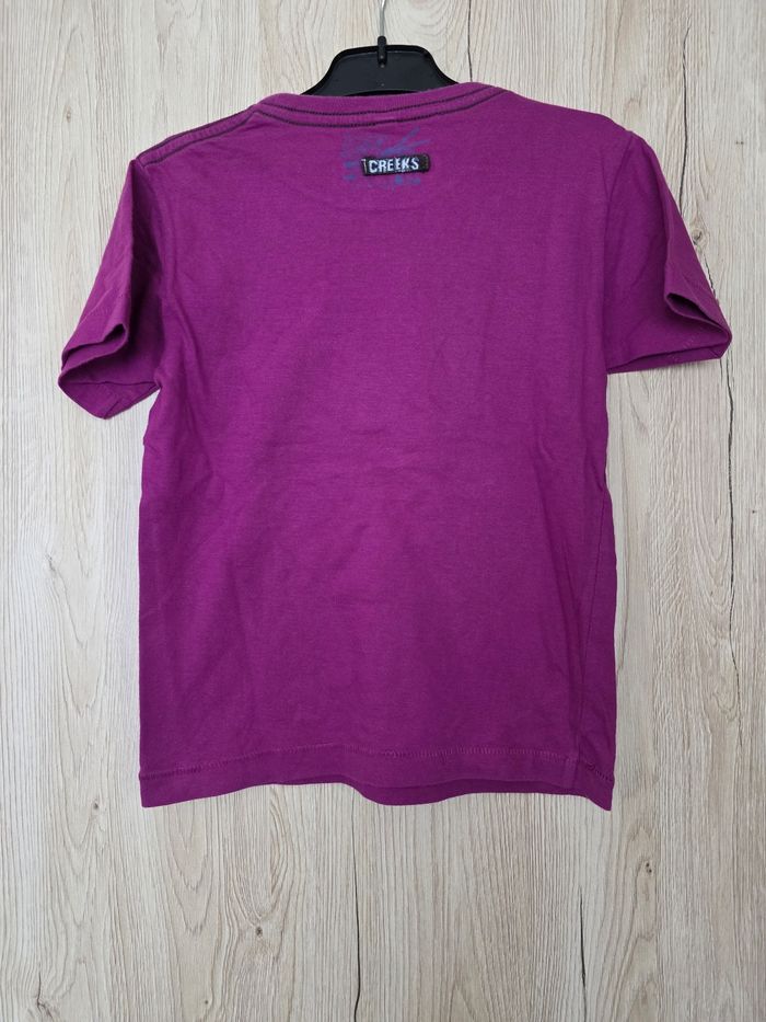 TEE-SHIRT GARÇON 👦 TAILLE 4ANS MARQUE CREEKS MOTIFS DESSUS - photo numéro 2
