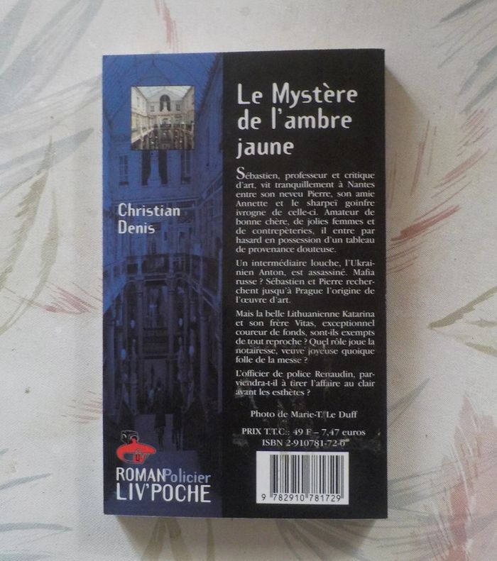 Le mystère de l'ambre jaune de Christian Denis Ed. Liv'Poche n°014 - photo numéro 2