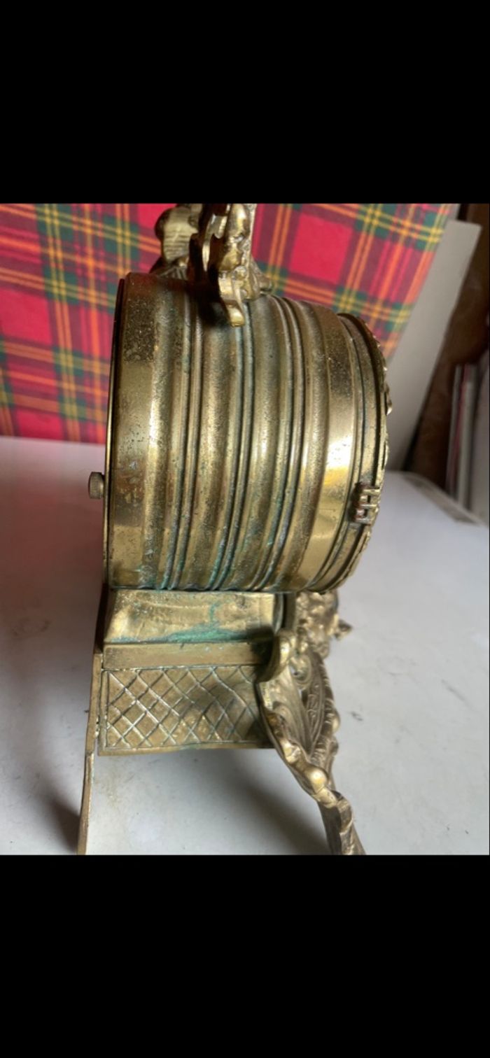 Pendule bronze année 70 - photo numéro 6