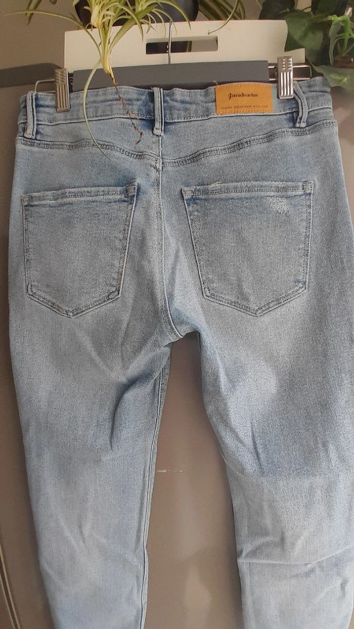 Jeans déchiré, couleur bleu, Taille 40, Marque Stradivarius - photo numéro 8