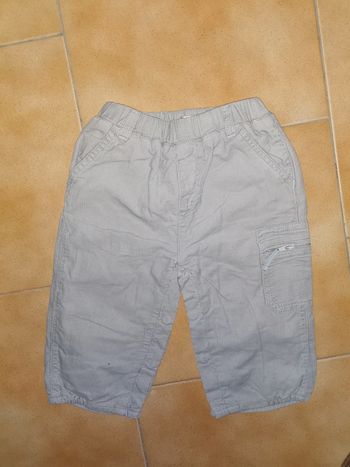 Pantalon gris poches côté 12mois