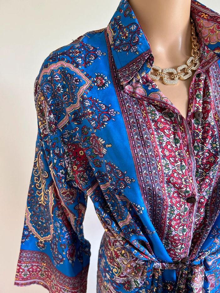 Robe mi longue neuve en soie Trebol taille S/M - photo numéro 5