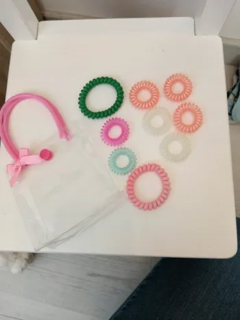 Élastiques spirale pour cheveux ou bracelets