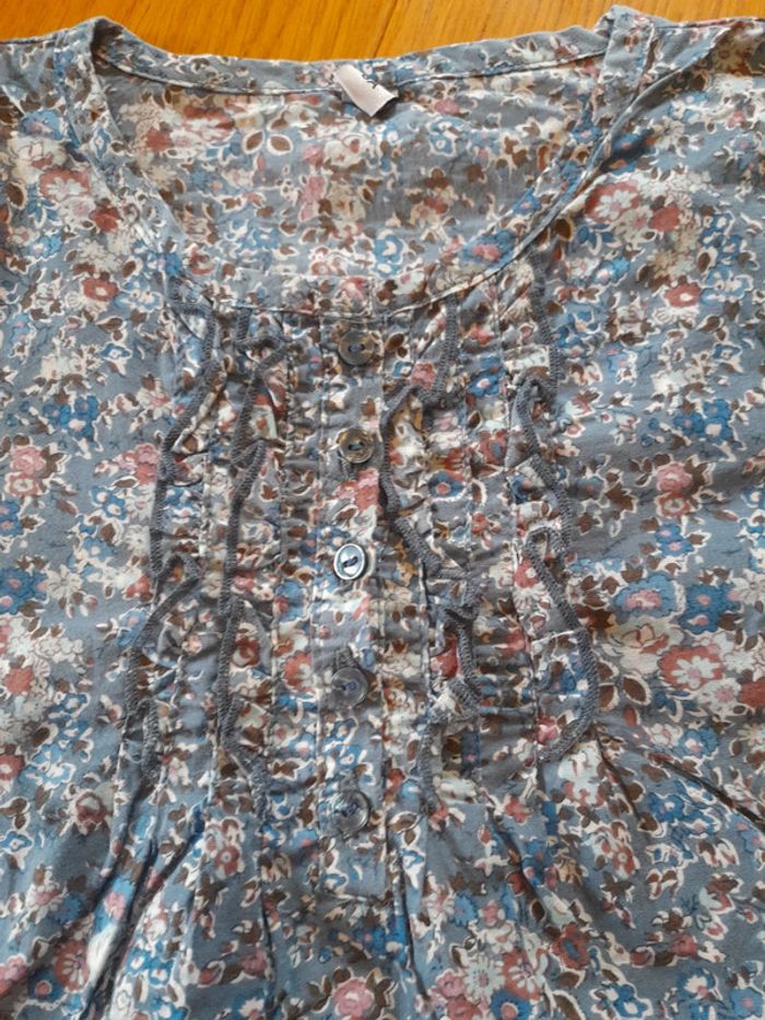 Blouse légère fille fleuri 8 ans - photo numéro 3