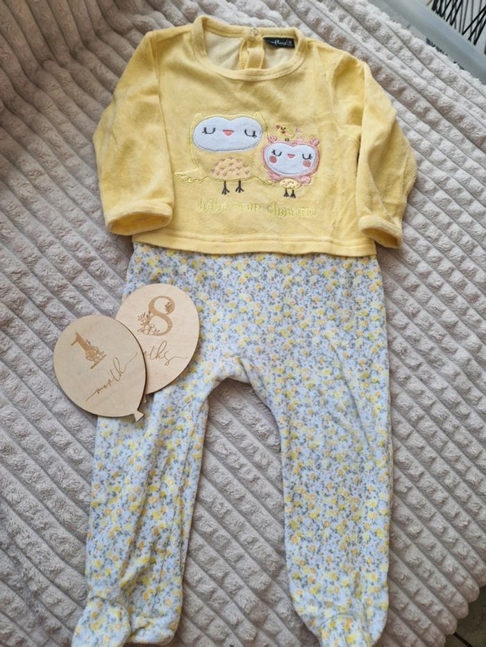 Pyjama 1 piece jaune bébé fille influx 18 mois