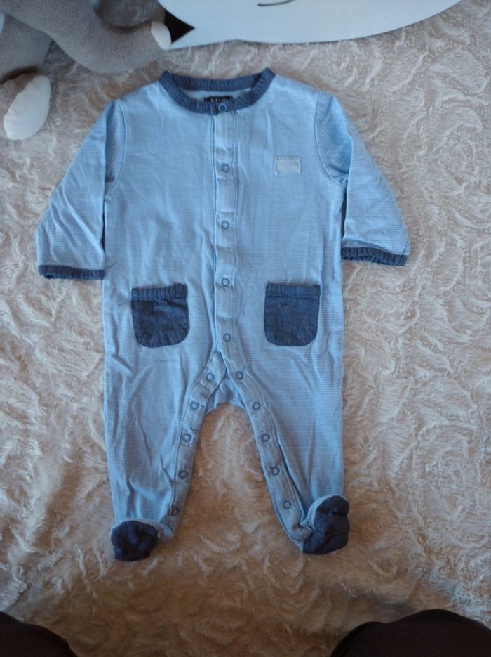 Pyjama grenouillère été léger Garçon 3 mois Kiabi 100% coton - photo numéro 2