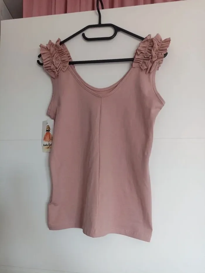 Débardeur rose poudré - photo numéro 2