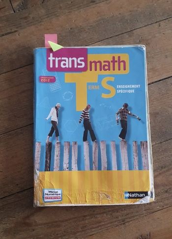 Manuel scolaire mathématiques trans'math Nathan terminale
