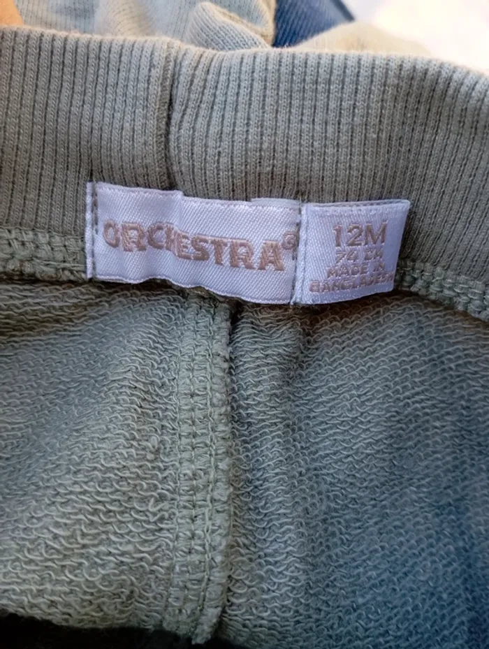 Lot 3 pantalons de jogging Orchestra 12 mois - photo numéro 4
